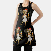 Tennis Christmas themed for Cat Lovers  Schort (Insitu)