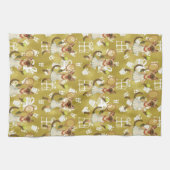 Tennis Christmas themed for Cat Lovers Theedoek (Horizontaal)