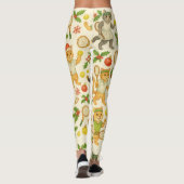 Tennis Christmas themed for Player cat lovers Leggings (Achterkant)
