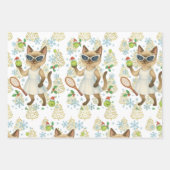 Tennis Christmas themed for player who loves cat Inpakpapier Vel (Voorkant 2)