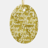 Tennis Christmas themed for player who loves cat Keramisch Ornament (Achterkant)