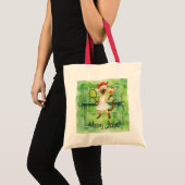 Tennis Christmas themed for player who loves cat  Tote Bag (Voorkant (product))