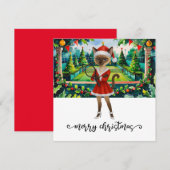 Tennis Christmas themed for Siamese Cat lovers Feestdagenkaart (Voorkant / Achterkant)