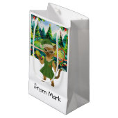 Tennis Christmas Themed for Siamese Cat Lovers Klein Cadeauzakje (Voorkant Gekanteld)