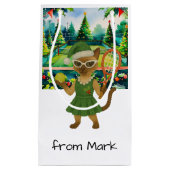 Tennis Christmas Themed for Siamese Cat Lovers Klein Cadeauzakje (Voorkant)