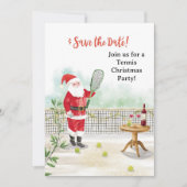 Tennis Christmas with Santa Claus at Court Kaart (Voorkant)