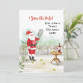 Tennis Christmas with Santa Claus at Court Kaart (Staand voorkant)