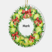 Tennis Christmas with tennis ball  Keramisch Ornament (Links)