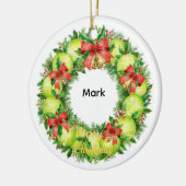 Tennis Christmas with tennis ball  Keramisch Ornament (Links)