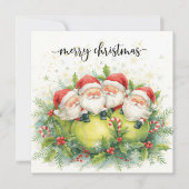 Tennis Christmas with tennis themed  Feestdagenkaart (Voorkant)