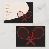 Tennis - Chubby Visitekaartje (Voorkant / Achterkant)