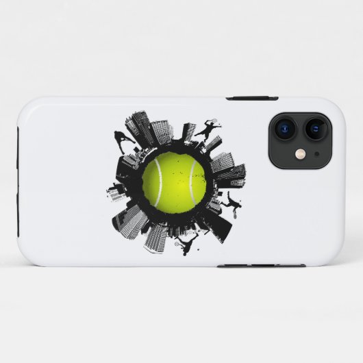 Tennis City iPhone 5 Hoesje (Achterkant (horizontaal))