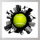 Tennis City Poster (Voorkant)