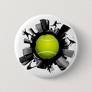 Tennis City Ronde Button 5,7 Cm