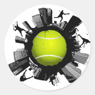 Tennis City Ronde Sticker