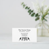 Tennis Class Instructor Visitekaartje (Staand voorkant)