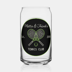 Tennis Club Bar Lounge Bier Can Blikvorm Glas