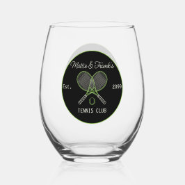 Tennis Club Bar Lounge Cocktail Wijnglas Zonder Voet