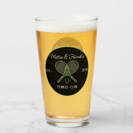 Tennis Club Bar Lounge Pint Bier Glas