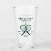 Tennis Club Bar Pub Lounge Bar Beer Glas (Achterkant)