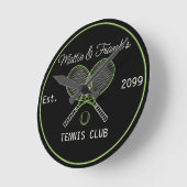 Tennis Club Bar Wandklok (Hoek)
