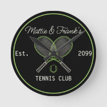 Tennis Club Bar Wandklok