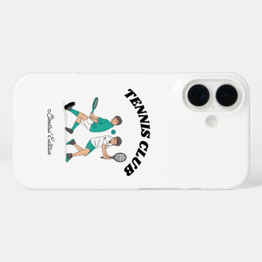 Tennis Club Case-Mate iPhone Case (Achterkant (horizontaal))