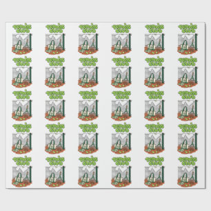 Tennis Club Classic Sports Grafisch – Groene Tenni Cadeaupapier