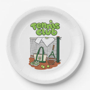 Tennis Club Classic Sports Grafisch – Groene Tenni Papieren Bordje