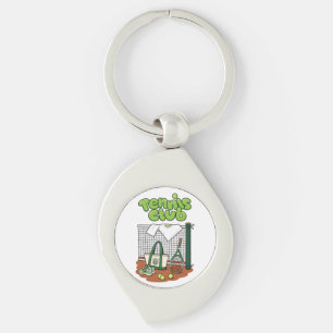 Tennis Club Classic Sports Grafisch – Groene Tenni Sleutelhanger