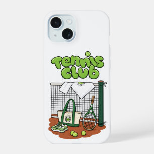Tennis Club Classic Sports GraphiPhone / iPad hoes iPhone 15 Case