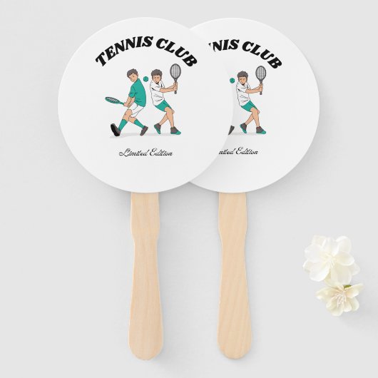 Tennis Club Handwaaier (Voorkant en achterkant)