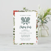 Tennis Club jaarlijkse kerstfeest Kaart (Staand voorkant)