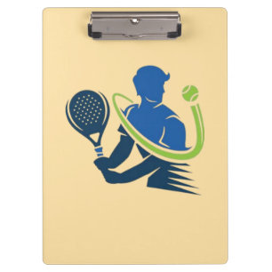 Tennis Club Logo - Dynamische actie, Sportieve sti Klembord