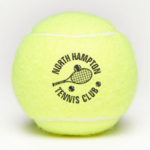 Tennis Club Naam Racket Ball Logo Custom Tennisballen