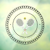 Tennis Club Raamsticker (Vel 3)