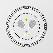 Tennis Club Raamsticker (Vel)