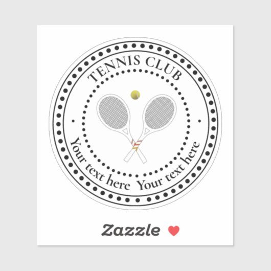  Tennis Club Sticker (Vel)