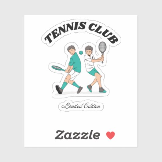 Tennis Club Sticker (Vel)