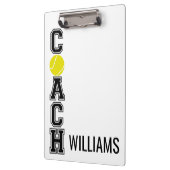 Tennis coach aangepast dank je cadeauklembord! klembord (Links)