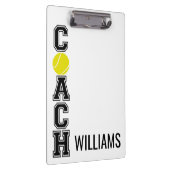 Tennis coach aangepast dank je cadeauklembord! klembord (Rechts)