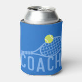 Tennis Coach - Aangepast modern Blikjeskoeler (Blikje Voorkant)