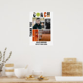 Tennis Coach Afscheidsavond Afstuderen Poster (Keuken)