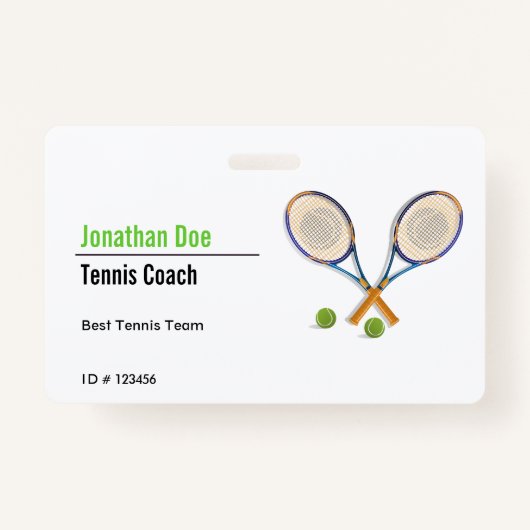 Tennis Coach Badge (Voorkant)