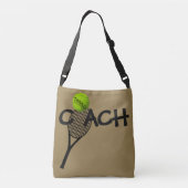 Tennis Coach Ball Tennis Racquet Canvas tas (Achterkant)