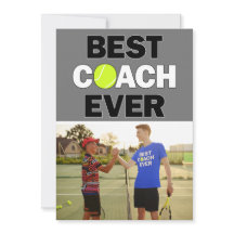 Tennis Coach Best Ever Custom Foto Hartelijk dank