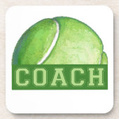 Tennis Coach Bier Onderzetter (Voorkant)