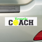 Tennis Coach Bumpersticker (Op auto)