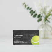 Tennis Coach Chalkboard Visitekaartje (Staand voorkant)