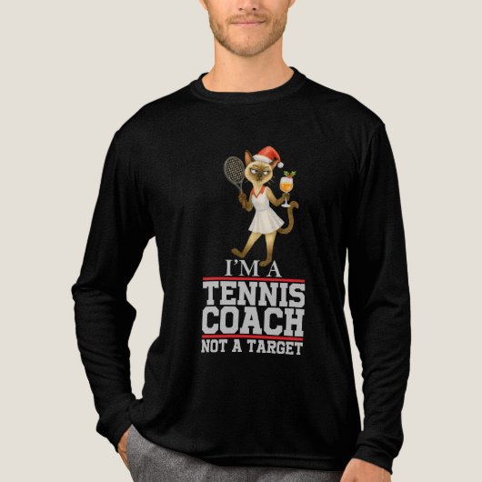 Tennis coach christmas themed for car lovers Tri-Blend shirt (Voorkant volledig)